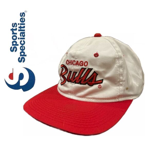 NBA VINTAGE Sports Specialties Chicago Bulls The Twill Snapback Hat 1990s‎ OSFA - Picture 1 of 7